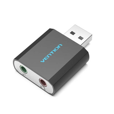 image of Vention VAB-S17-B External Stereo Sound Card with Spec and Price in BDT