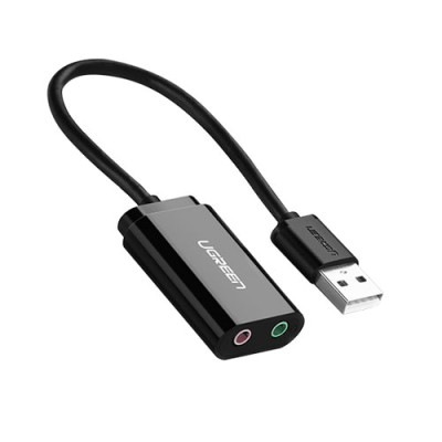 image of Ugreen US205 (30724) USB External Stereo Sound Card  with Spec and Price in BDT