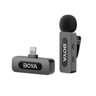 image of Boya BY-V1 V2.0 Ultracompact 2.4GHz Wireless Microphone System for IOS Device with Spec and Price in BDT