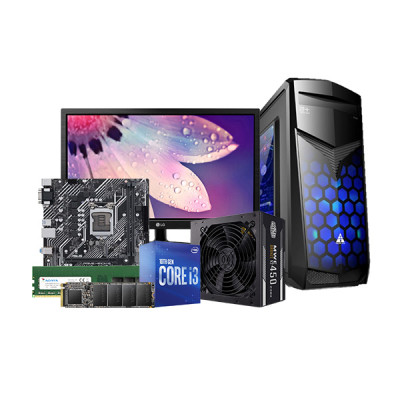 image of Intel Core i3-10100 10th Gen  8GB RAM 128 GB M.2 SSD Budget PC with Spec and Price in BDT