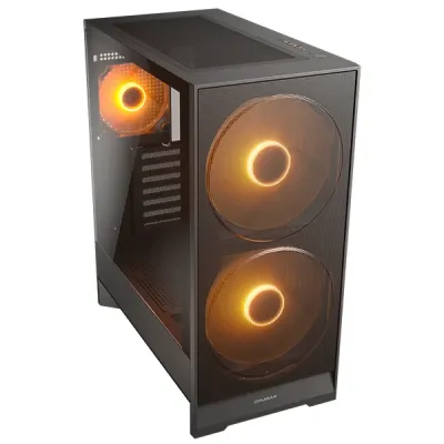 image of Cougar AIRFACE 180 Mid Tower Gaming Casing - Black with Spec and Price in BDT