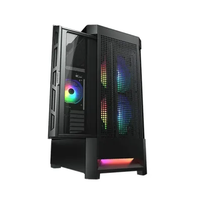 image of Cougar AIRFACE RGB Mid Tower Gaming Casing - Black with Spec and Price in BDT