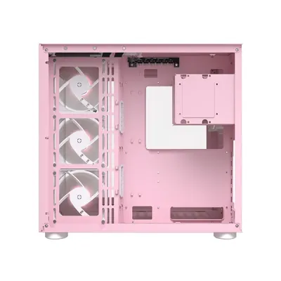 image of Cougar FV150 RGB Dual Chamber Mid Tower Gaming Casing - Pink with Spec and Price in BDT