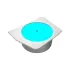 Cougar FV270 Luminous Rotating Platform - White