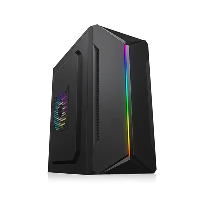 image of Golden Field 1715B Micro-ATX Desktop Casing - Black with Spec and Price in BDT