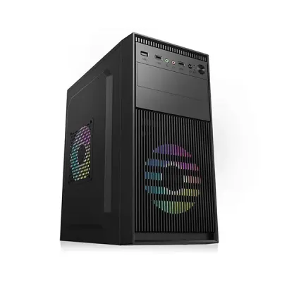 image of Golden Field 1718B Micro-ATX Desktop Casing - Black with Spec and Price in BDT