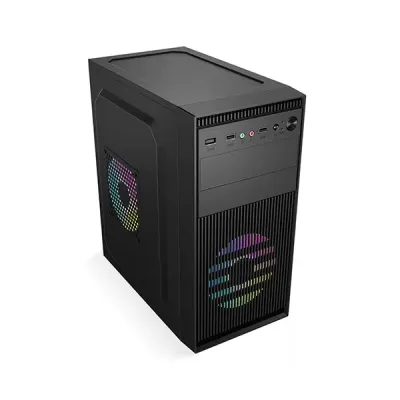 image of Golden Field 1718B Micro-ATX Desktop Casing - Black with Spec and Price in BDT