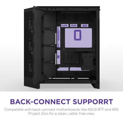 image of NZXT H9 Flow RGB+ (2025) Dual-Chamber Mid-Tower ATX Airflow Casing - Black with Spec and Price in BDT