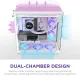 NZXT H9 Flow RGB+ (2025) Dual-Chamber Mid-Tower ATX Airflow Casing - White