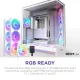 NZXT H9 Flow RGB+ (2025) Dual-Chamber Mid-Tower ATX Airflow Casing - White