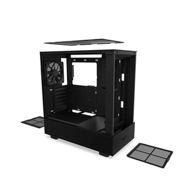 image of NZXT CC-H51FB-01 H Series H5 Flow Edition ATX Mid Tower Casing - Black with Spec and Price in BDT