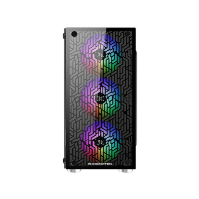 image of Xigmatek NYX ARGB Mini Tower Black (EN45822) Micro-ATX Gaming Casing with Spec and Price in BDT