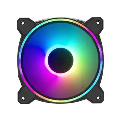 image of Cooler Master MasterFan MF120 Halo2 3-in-1 120mm Casing Fan - Black with Spec and Price in BDT