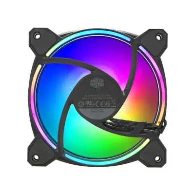 image of Cooler Master MasterFan MF120 Halo2 3-in-1 120mm Casing Fan - Black with Spec and Price in BDT