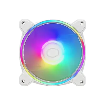 image of Cooler Master MasterFan MF120 Halo2 ARGB Casing Fan - White with Spec and Price in BDT
