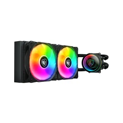 image of Cougar Poseidon Elite ARGB 240 240mm ARGB AIO Liquid CPU Cooler - Black with Spec and Price in BDT