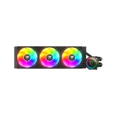 image of Cougar Poseidon Elite ARGB 360 360mm ARGB AIO Liquid CPU Cooler - Black with Spec and Price in BDT