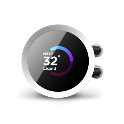 image of NZXT Kraken 240 RGB 240mm AIO Liquid Cooler with LCD Display - White with Spec and Price in BDT