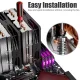 upHere D6SEC ARGB CPU Air Cooler - Black