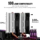 upHere D6SEC ARGB CPU Air Cooler - Black
