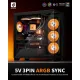 upHere E240KC 240mm AIO Liquid CPU Cooler - Black