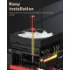 upHere H85KC6 ARGB CPU Air Cooler - Black