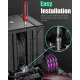upHere UE2KC6 ARGB CPU Air Cooler - Black