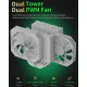 upHere UP2TC8C ARGB CPU Air Cooler - White