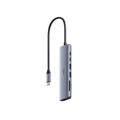 image of CUDY UH407 7-In-1 HDMI SD/TF 4K USB-C Hub with Spec and Price in BDT