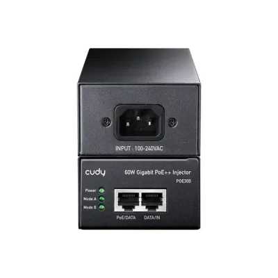 image of CUDY POE300 60W Gigabit PoE++ Injector with Spec and Price in BDT