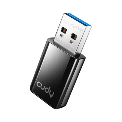 image of CUDY WU1300 AC1300 Dual Band Wireless Mini USB WiFi Adapter with Spec and Price in BDT