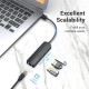 Vention CHPBB 3-Port USB 2.0 Hub with 100M Ethernet Adapter