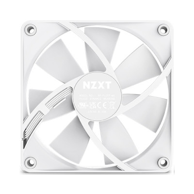 image of NZXT F120P 120mm Static Pressure Casing Fan - White with Spec and Price in BDT