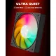 upHere U3KC1 120mm ARGB Casing Fan - Black