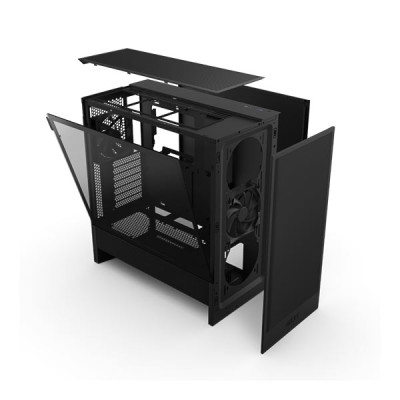 image of NZXT H5 Flow 2024 Edition Compact ATX Mid-Tower Airflow Casing - Black with Spec and Price in BDT