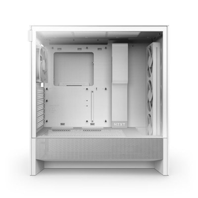 image of NZXT H5 Flow RGB 2024 Edition Compact ATX Mid-Tower Airflow Casing - White with Spec and Price in BDT