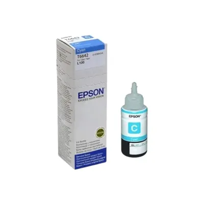 image of Epson 664 Cyan Ink Bottle #C13T664200 with Spec and Price in BDT