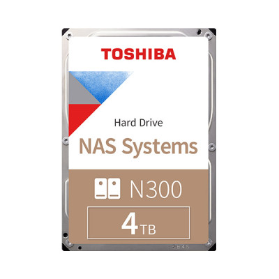 image of TOSHIBA N300 4TB 3.5 Inch 7200RPM 512MB Cache SATA NAS Hard Drive #HDWG740AZSTC with Spec and Price in BDT