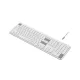 A4tech Fstyler FBX55C Dual-Mode (Bluetooth & 2.4G Wireless) Scissor Switch Wireless Keyboard - White (Only English Layout)