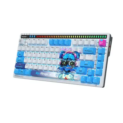 image of A4Tech Bloody AT75 Nyx Mirage RGB USB Mechanical Gaming Keyboard with Voice-Activated LED Lighting Bar with Spec and Price in BDT