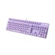 RAPOO V500PRO Purple Backlit Mechanical Blue Switch Gaming Keyboard