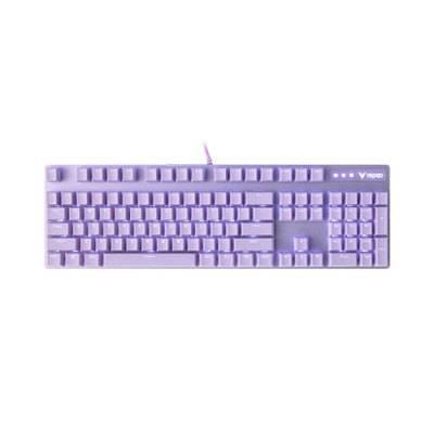 image of RAPOO V500PRO Purple Backlit Mechanical Blue Switch Gaming Keyboard with Spec and Price in BDT