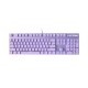 RAPOO V500PRO Purple Backlit Mechanical Blue Switch Gaming Keyboard
