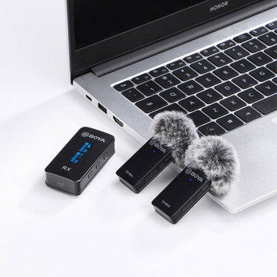 image of Boya BY-XM6-S2 Mini Ultracompact 2.4GHz Dual-Channel Wireless Microphone System with Spec and Price in BDT