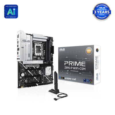 image of ASUS PRIME Z890-P WIFI-CSM Intel LGA1851 ATX Motherboard with Spec and Price in BDT