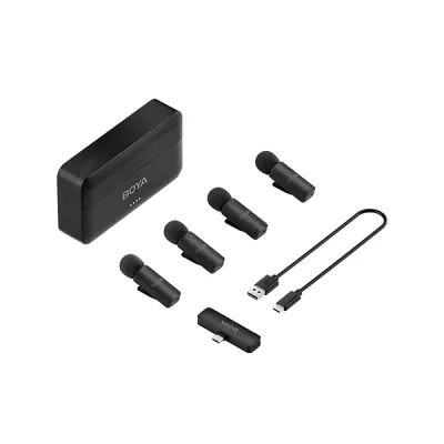image of BOYA BY-V4U 4-Channel Mini Wireless Microphone with Spec and Price in BDT
