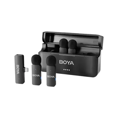 image of BOYA BY-V4U 4-Channel Mini Wireless Microphone with Spec and Price in BDT