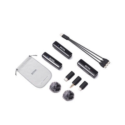 image of Boya BOYALINK A2 All-in-one Design Wireless Microphone System with Spec and Price in BDT
