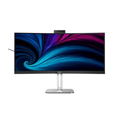 image of PHILIPS 34B2U6603CH 34-inch 120Hz UltraWide QHD Curved Business Monitor with Thunderbolt 4, Pop-up Webcam, Smart KVM with Spec and Price in BDT