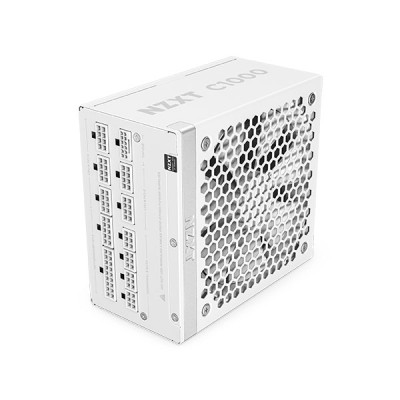 image of NZXT C1000 1000 Watt 80 Plus Gold  ATX 3.1 Full Modular Power Supply - White with Spec and Price in BDT